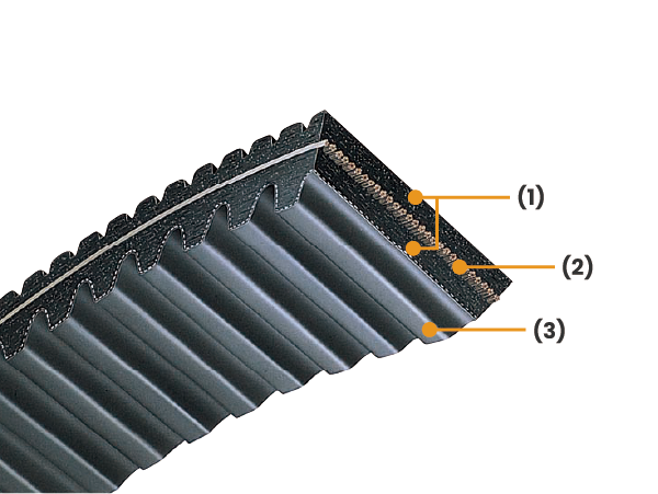 DCVS(Double Cog Variable Speed V-belt)