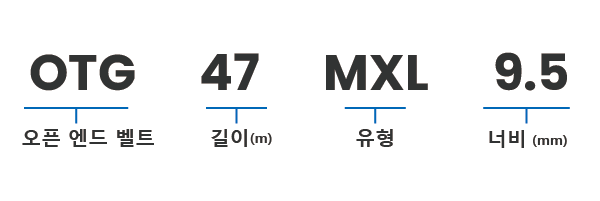 타이밍 벨트 G  (MXL)